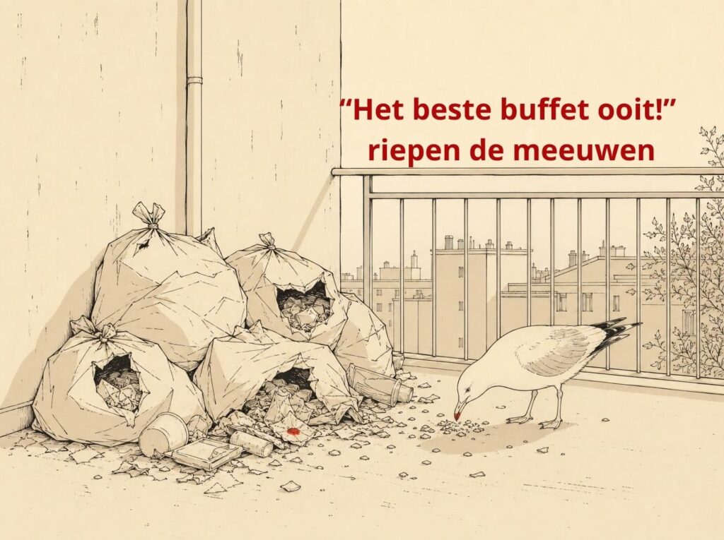 “Het beste buffet ooit!” riepen de meeuwen